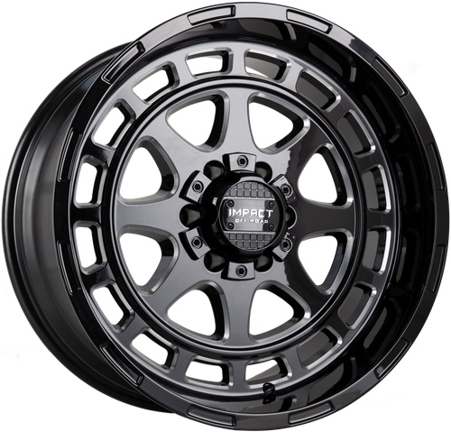 Impact Off-Road 905 Wheels Rims 20x10 5x139.7 5x127 Gloss Black Milled -12mm | 905GB-21056-12