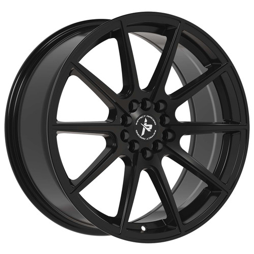 Impact Racing 503 Wheels Rims 18x8 5x108 5x114.3 Gloss Black 38mm | 503GB-18820+38