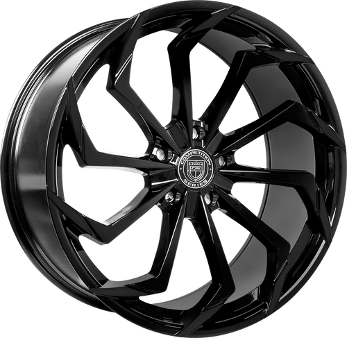 Lexani Static Wheels Rims 22x9 5x120 Gloss Black 30mm | 701-2290-13-30FB