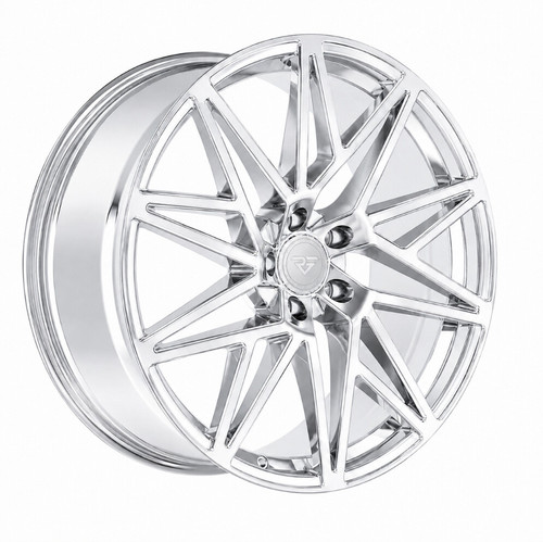 Rock Forged Ff32 20x8.5 5x114.3/5x4.5 Chrome 38mm Wheels