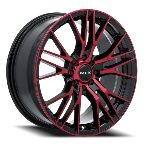 DOORBUSTER PRICING! - Rtx Vertex Wheel 16x7 5x100 Black Machined Red 35mm | 82311