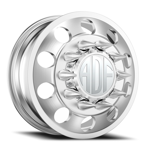 Adf Classic Dually Wheel 20x8.25 8x200 Brushed 144mm - FREE T-SHIRT INCLUDED! | D101BR208225+144