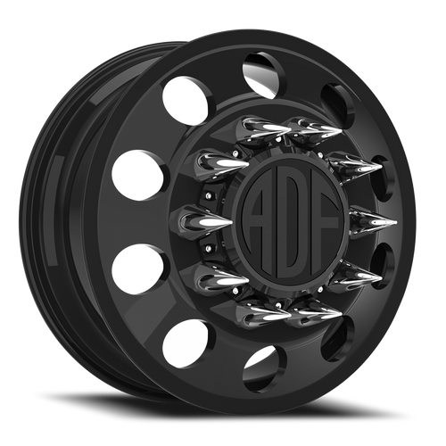 Adf Classic Dually Wheel 20x8.25 8x165.1 Gloss Black 144mm - FREE T-SHIRT INCLUDED! | D101GB208222+144