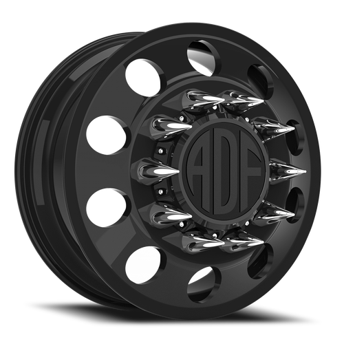 Adf Classic Dually Wheel 22x8.25 8x165.1 Gloss Black 144mm - FREE T-SHIRT INCLUDED! | D101GB228222+144