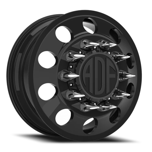 Adf Classic Dually Wheel 24x8.25 8x165.1 Gloss Black 144mm - FREE T-SHIRT INCLUDED! | D101GB248222+144