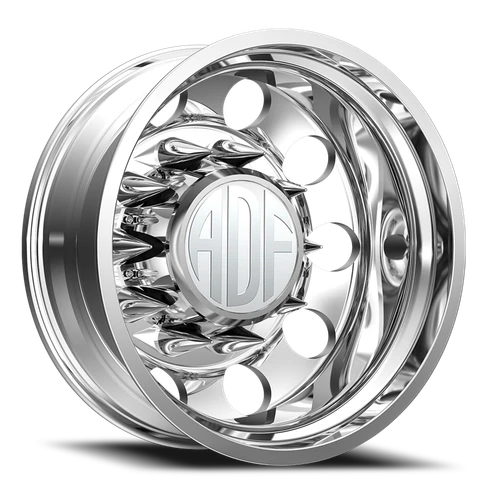 Adf Classic Dually - Wheel 24x8.25 8x165.1 Polished -167mm - FREE T-SHIRT INCLUDED! | D101PP248220-167