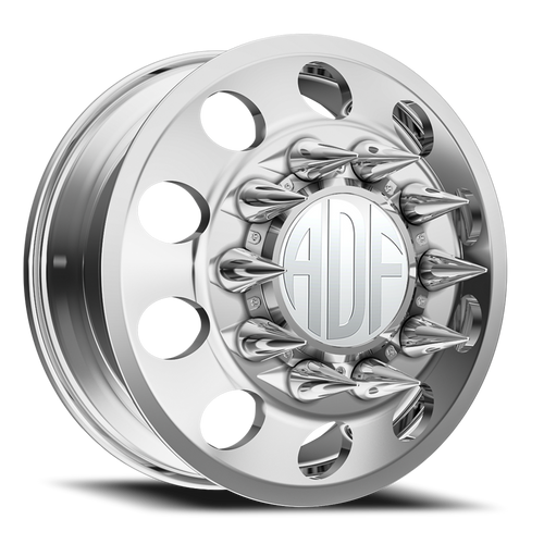 Adf Classic Dually Wheel 24x8.25 8x200 Polished 144mm - FREE T-SHIRT INCLUDED! | D101PP248225+144