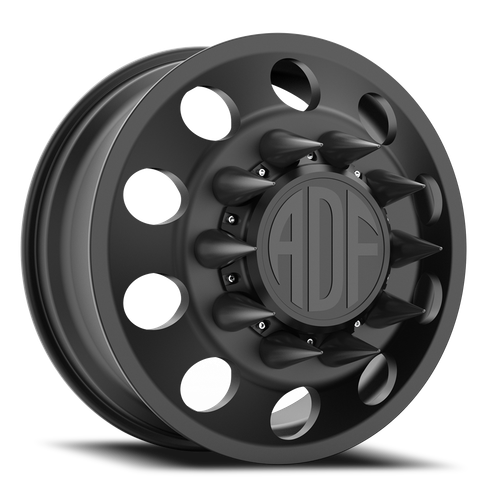 Adf Classic Dually Wheel 24x8.25 8x165.1 Satin Black 144mm - FREE T-SHIRT INCLUDED! | D101SB248222+144