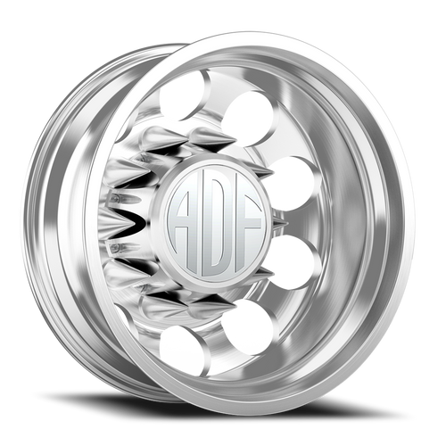 Adf Big Mac Dually Wheel 20x8.25 8x165.1 Brushed -167mm - FREE T-SHIRT INCLUDED! | D102BR208222-167