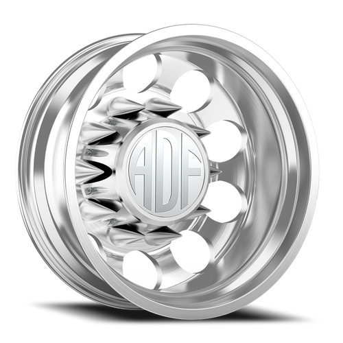 Adf Big Mac Dually Wheel 20x8.25 8x200 Brushed -167mm - FREE T-SHIRT INCLUDED! | D102BR208225-167