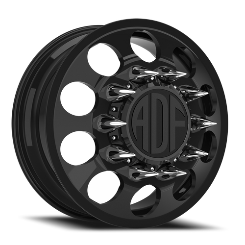 Adf Big Mac Dually Wheel - 24x8.25 8x165.1 Gloss Black 144mm - FREE T-SHIRT INCLUDED! | D102GB248221+144