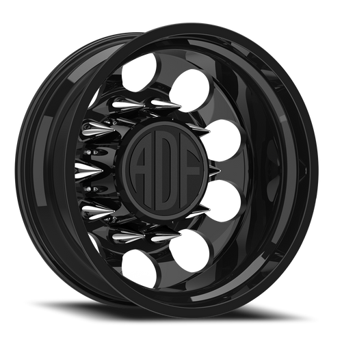 Adf Big Mac Dually Wheel 24x8.25 8x210 Gloss Black -167mm - FREE T-SHIRT INCLUDED! | D102GB248226-167