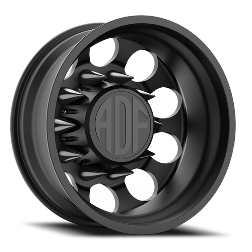 Adf Big Mac Dually Wheel 20x8.25 8x210 Satin Black -167mm - FREE T-SHIRT INCLUDED! | D102SB208226-167
