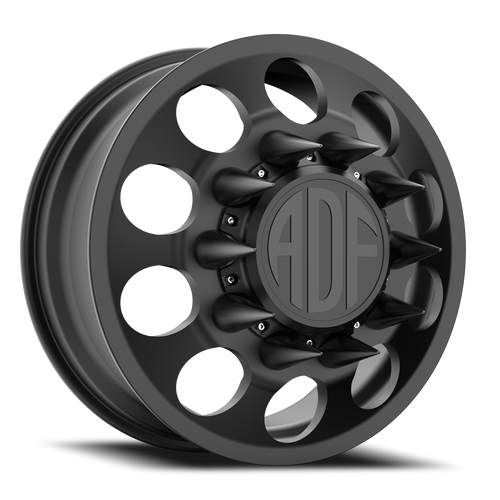 Adf Big Mac Dually - Wheel 22x8.25 8x165.1 Satin Black 144mm - FREE T-SHIRT INCLUDED! | D102SB228220+144