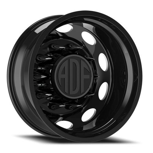 Adf Peterson Dually - Wheel 20x8.25 8x165.1 Gloss Black/Machined -167mm - FREE T-SHIRT INCLUDED! | D103BM208220-167