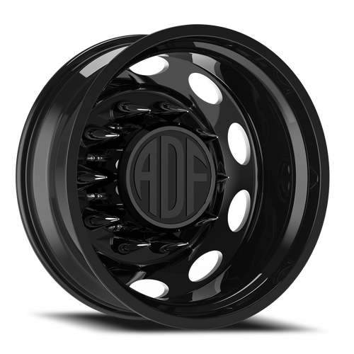 Adf Peterson Dually Wheel 22x8.25 8x170 Gloss Black/Machined -167mm - FREE T-SHIRT INCLUDED! | D103BM228223-167