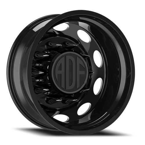 Adf Peterson Dually Wheel 24x8.25 8x200 Gloss Black/Machined -167mm - FREE T-SHIRT INCLUDED! | D103BM248225-167