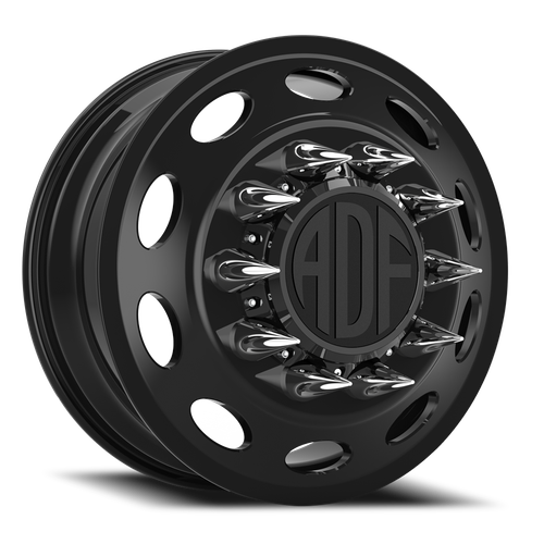 Adf Peterson Dually - Wheel 22x8.25 8x165.1 Gloss Black 144mm - FREE T-SHIRT INCLUDED! | D103GB228220+144