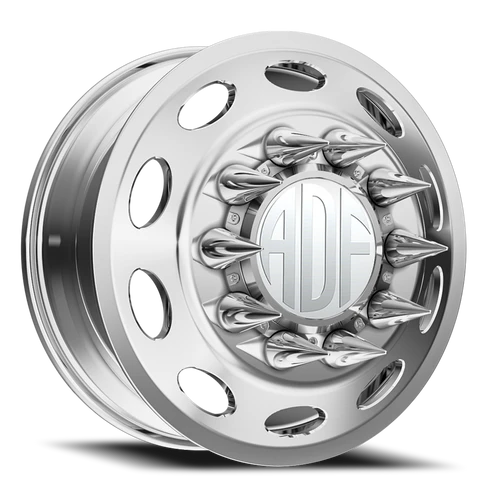 Adf Peterson Dually Wheel - 24x8.25 8x165.1 Polished 144mm - FREE T-SHIRT INCLUDED! | D103PP248221+144