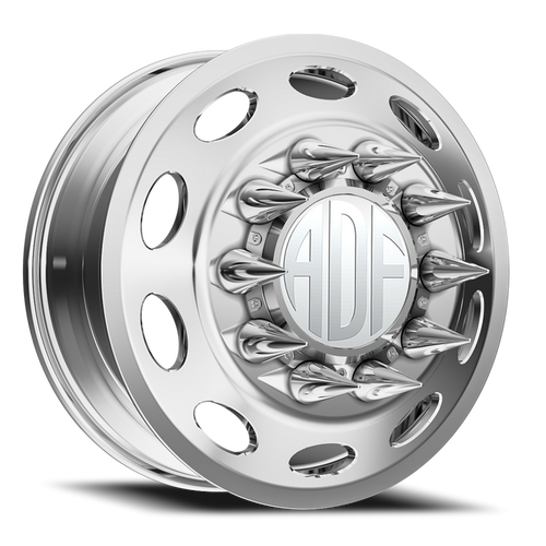 Adf Peterson Dually Wheel 24x8.25 8x165.1 Polished 144mm - FREE T-SHIRT INCLUDED! | D103PP248222+144
