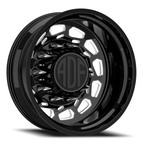 Adf Payload Left Dually Wheel 20x8.25 8x170 Gloss Black/Machined -167mm - FREE T-SHIRT INCLUDED! | D201BM208223-167L