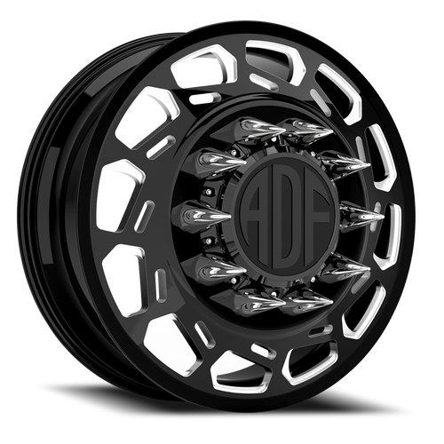 Adf Payload Left Dually Wheel 24x8.25 8x165.1 Gloss Black/Machined 144mm - FREE T-SHIRT INCLUDED! | D201BM248222+144L