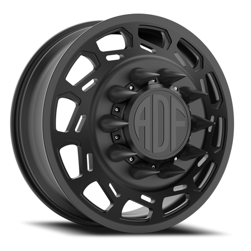 Adf - Payload Right Dually Wheel 20x8.25 8x165.1 Satin Black 144mm - FREE T-SHIRT INCLUDED! | D201SB208221+144R