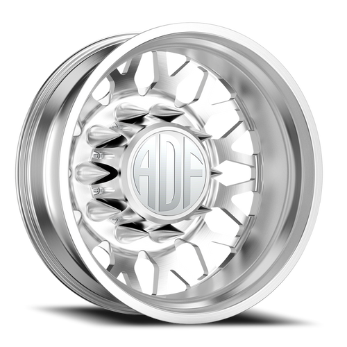 Adf Hot Shot Dually Wheel 22x8.25 8x170 Brushed -167mm - FREE T-SHIRT INCLUDED! | D202BR228223-167
