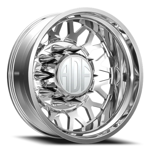 Adf Hot Shot Dually Wheel 22x8.25 8x165.1 Polished -167mm - FREE T-SHIRT INCLUDED! | D202PP228222-167