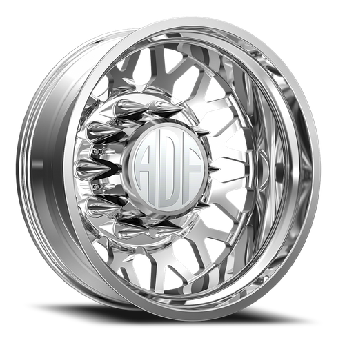 Adf Hot Shot Dually Wheel 24x8.25 8x170 Polished -167mm - FREE T-SHIRT INCLUDED! | D202PP248223-167
