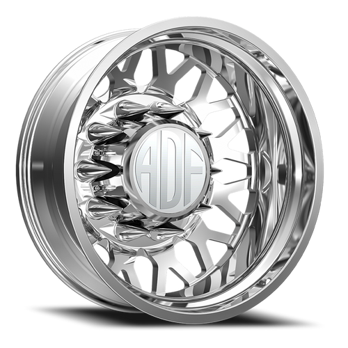 Adf Hot Shot Dually Wheel 26x8.25 8x200 Polished -156mm - FREE T-SHIRT INCLUDED! - MINIMUM PURCHASE OF 4 WHEELS | D202PP268225-156