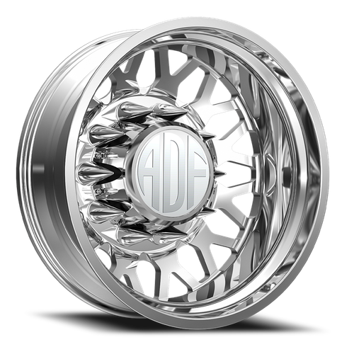 Adf Hot Shot Dually Wheel 28x8.25 8x210 Polished -156mm - FREE T-SHIRT INCLUDED! - MINIMUM PURCHASE OF 4 WHEELS | D202PP288226-156