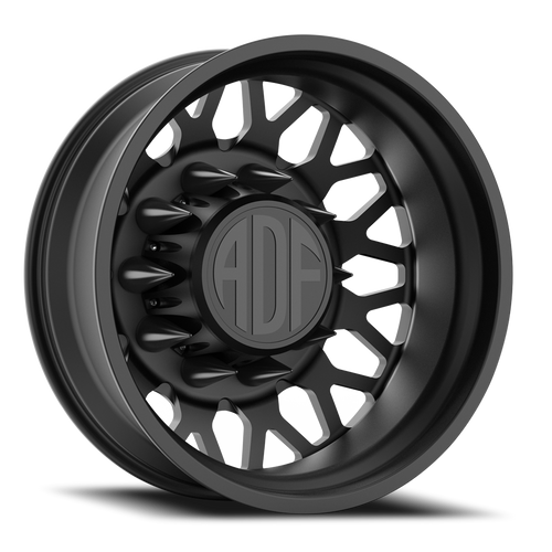 Adf Hot Shot Dually Wheel 22x8.25 8x200 Satin Black -167mm - FREE T-SHIRT INCLUDED! | D202SB228225-167