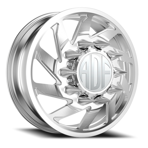 Adf Contractor Left Dually Wheel 22x8.25 8x210 Brushed 144mm - FREE T-SHIRT INCLUDED! | D203BR228226+144L
