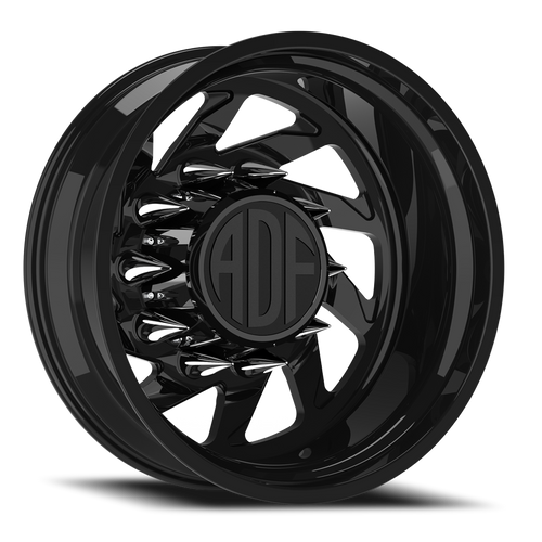 Adf Contractor Right Dually Wheel 26x8.25 8x170 Gloss Black -156mm - FREE T-SHIRT INCLUDED! - MINIMUM PURCHASE OF 4 WHEELS | D203GB268223-156R
