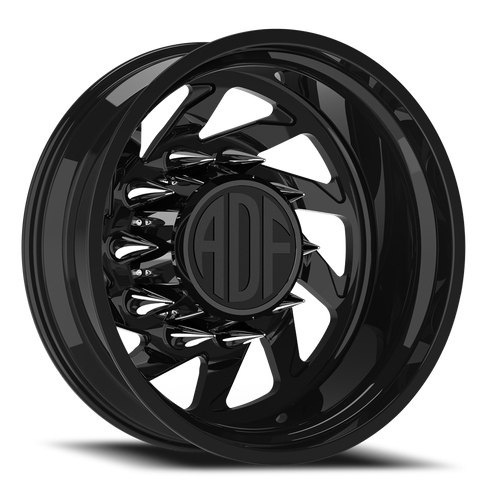 Adf Contractor Right Dually Wheel 28x8.25 8x210 Gloss Black -156mm - FREE T-SHIRT INCLUDED! - MINIMUM PURCHASE OF 4 WHEELS | D203GB288226-156R