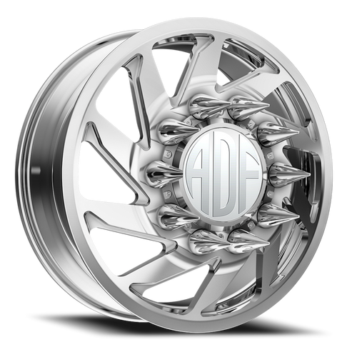 Adf Contractor Right Dually Wheel 24x8.25 8x200 Polished 144mm - FREE T-SHIRT INCLUDED! | D203PP248225+144R