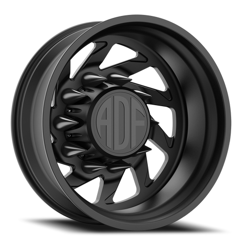 Adf Contractor Left Dually Wheel 20x8.25 8x165.1 Satin Black -167mm. - FREE T-SHIRT INCLUDED! | D203SB208221-167L