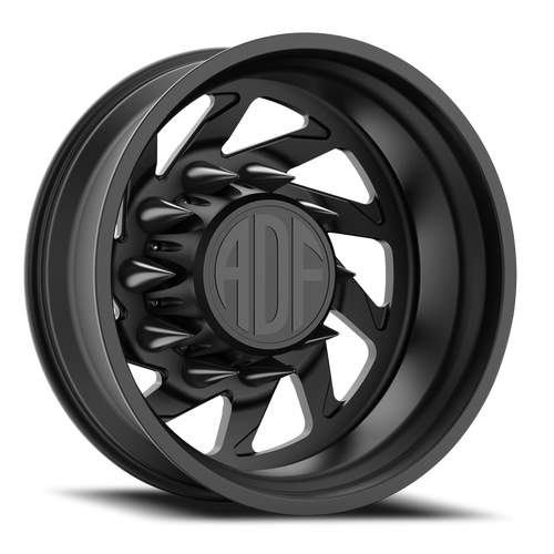 Adf Contractor Left Dually - Wheel 28x8.25 8x165.1 Satin Black -156mm - FREE T-SHIRT INCLUDED! - MINIMUM PURCHASE OF 4 WHEELS | D203SB288220-156L