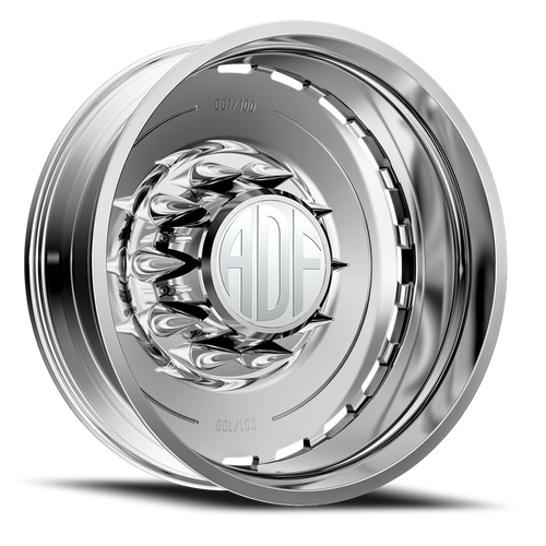 Adf Ltd Dually Wheel 20x8.25 8x170 Polished -167mm - FREE T-SHIRT INCLUDED! | D204PP208223-167