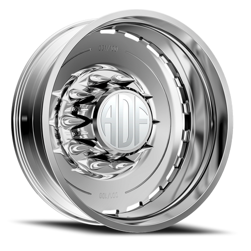 Adf Ltd Dually Wheel 24x8.25 8x210 Polished -167mm - FREE T-SHIRT INCLUDED! | D204PP248226-167