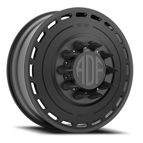 Adf Ltd Dually Wheel 20x8.25 8x165.1 Satin Black 144mm - FREE T-SHIRT INCLUDED! | D204SB208222+144