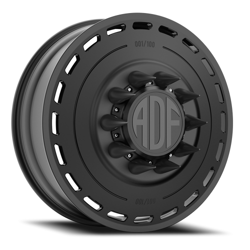 Adf Ltd Dually Wheel 20x8.25 8x210 Satin Black 144mm - FREE T-SHIRT INCLUDED! | D204SB208226+144