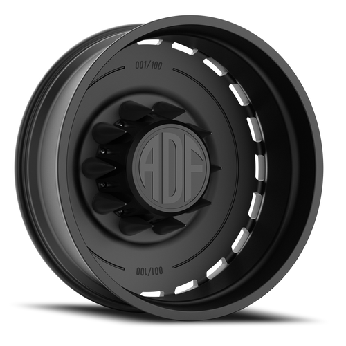 Adf Ltd Dually Wheel - 24x8.25 8x165.1 Satin Black -167mm - FREE T-SHIRT INCLUDED! | D204SB248221-167