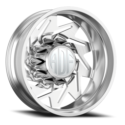 Adf Flex Right Dually Wheel 20x8.25 10x225 Brushed -167mm - FREE T-SHIRT INCLUDED! | D205BR208227-167R
