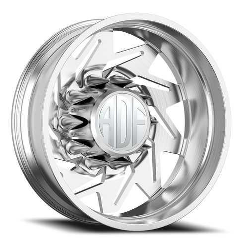 Adf Flex Right Dually Wheel - 28x8.25 8x165.1 Brushed -156mm - FREE T-SHIRT INCLUDED! - MINIMUM PURCHASE OF 4 WHEELS | D205BR288220-156R