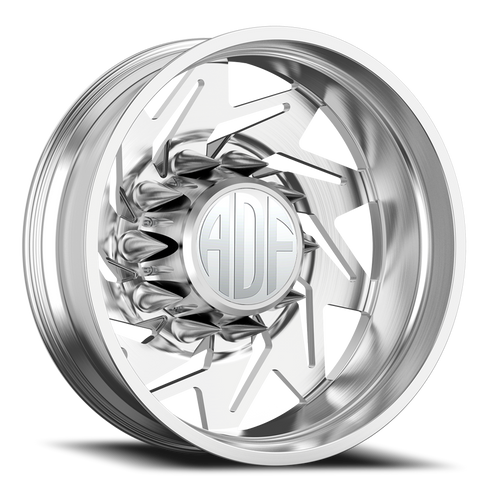 Adf Flex Left Dually Wheel 28x8.25 8x165.1 Brushed -156mm. - FREE T-SHIRT INCLUDED! - MINIMUM PURCHASE OF 4 WHEELS | D205BR288221-156L