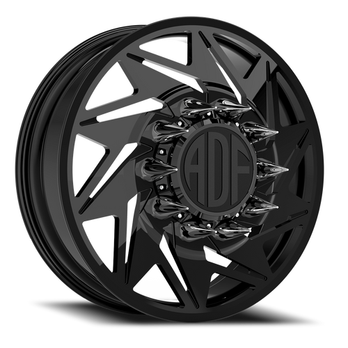 Adf Flex Right Dually Wheel 22x8.25 8x200 Gloss Black 144mm - FREE T-SHIRT INCLUDED! | D205GB228225+144R