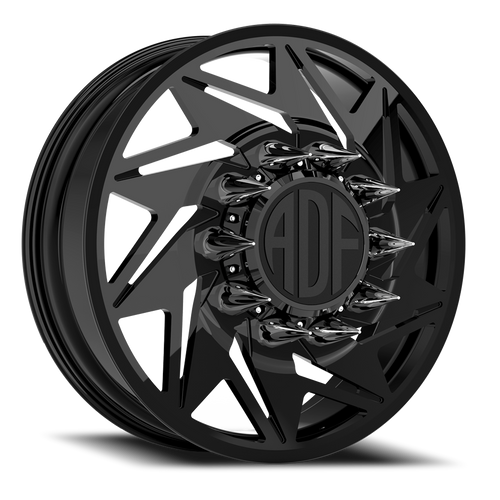 Adf Flex Left Dually Wheel 26x8.25 8x165.1 Gloss Black 132mm - FREE T-SHIRT INCLUDED! - MINIMUM PURCHASE OF 4 WHEELS | D205GB268222+132L