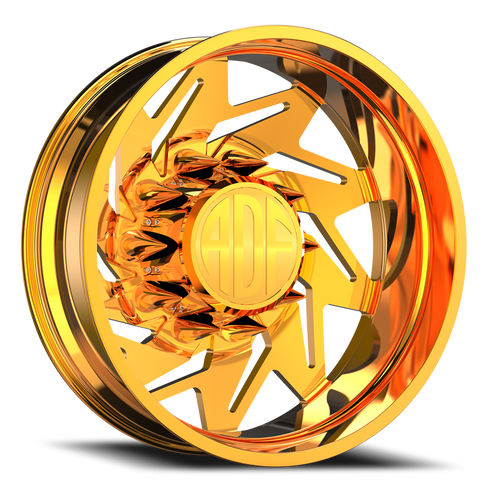 Adf Flex Left Dually Wheel 20x8.25 8x165.1 24K Gold -167mm. - FREE T-SHIRT INCLUDED! | D205GD208221-167L